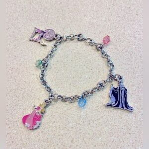 Sleeping Beauty Maleficent Disney Charm Bracelet 🖤🩷